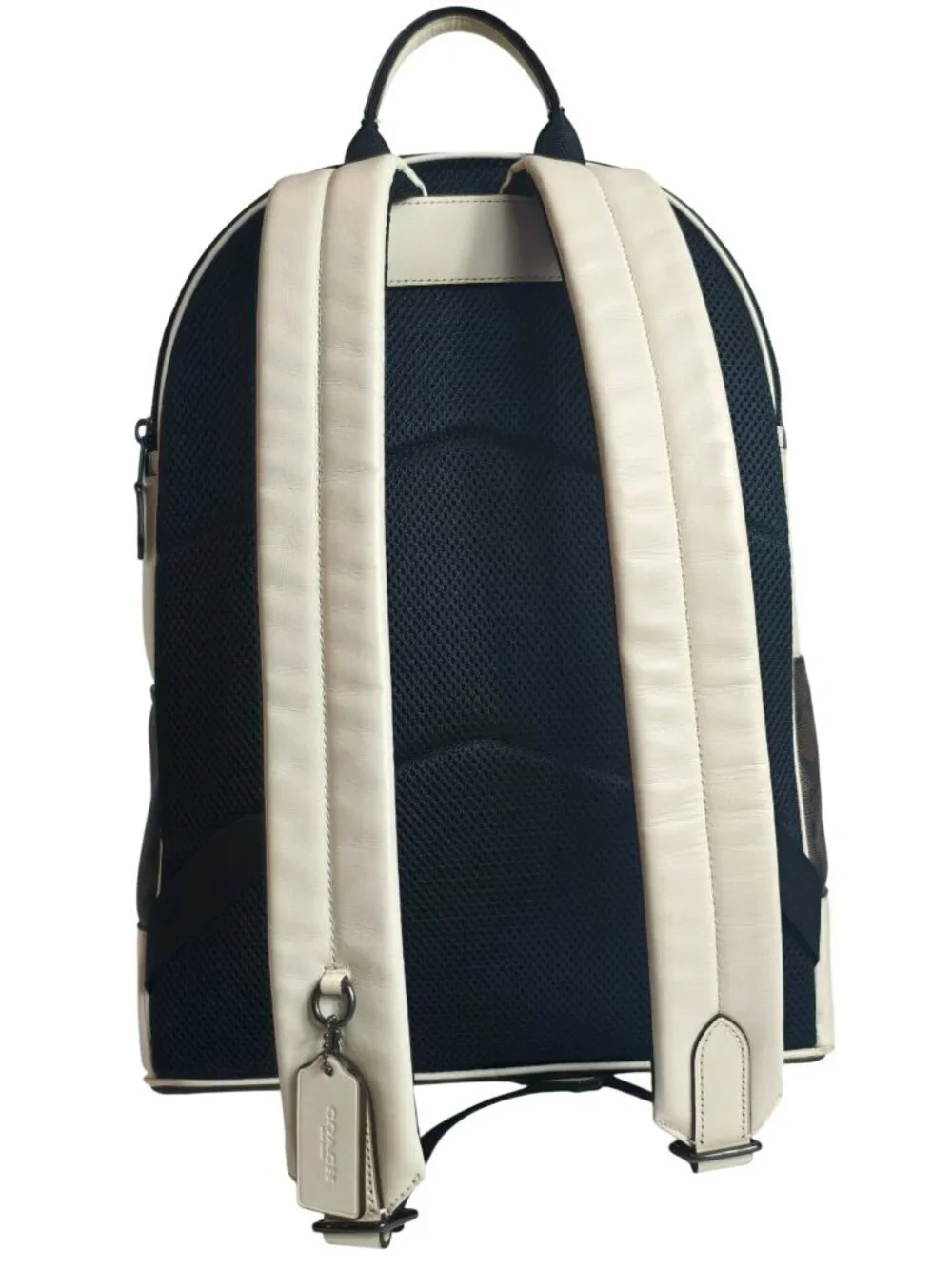 Coach West Backpack Signature Canvas Varsity Motif Leather Trim Limited Edition